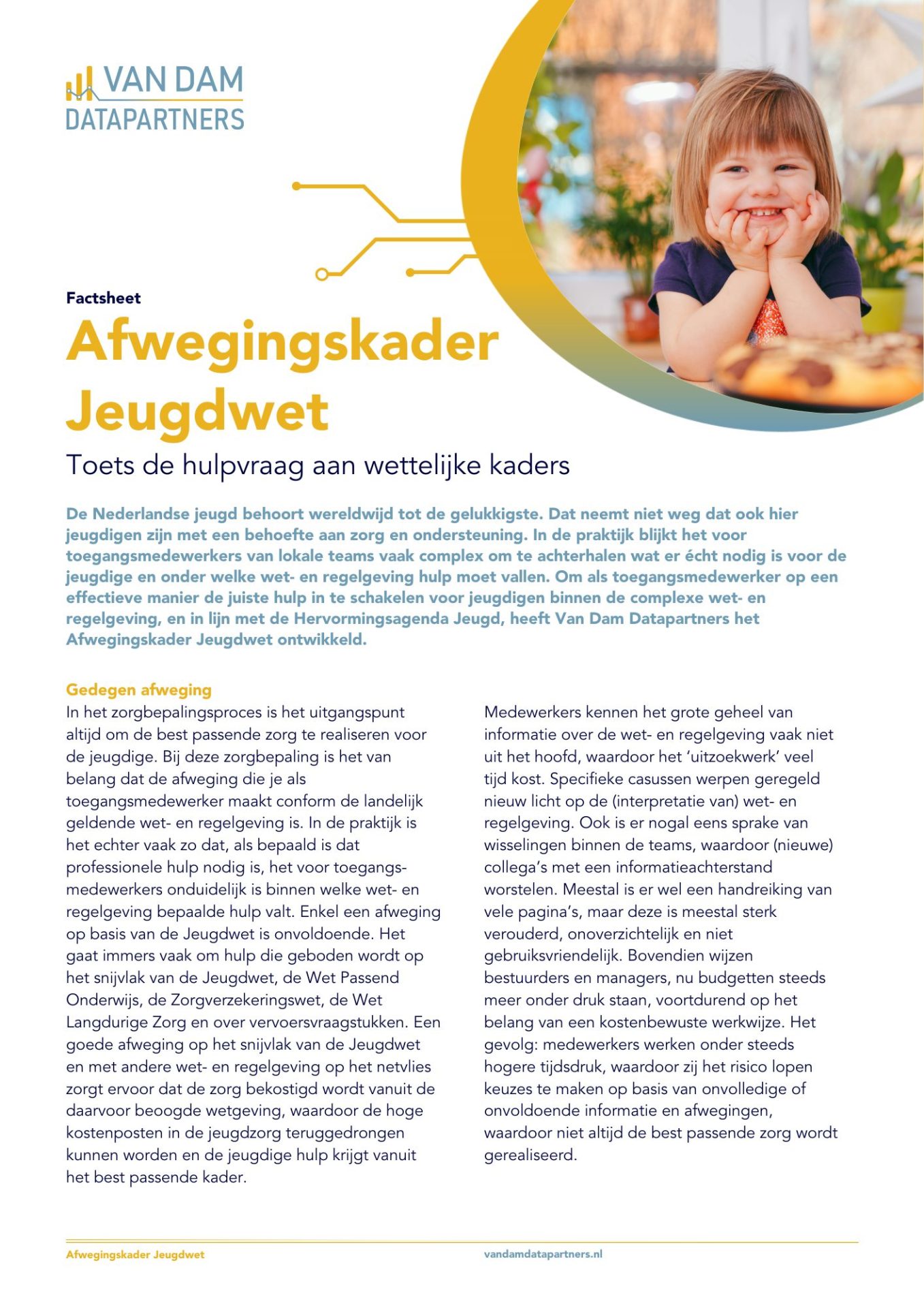 Factsheet afwegingskader jeugdwet